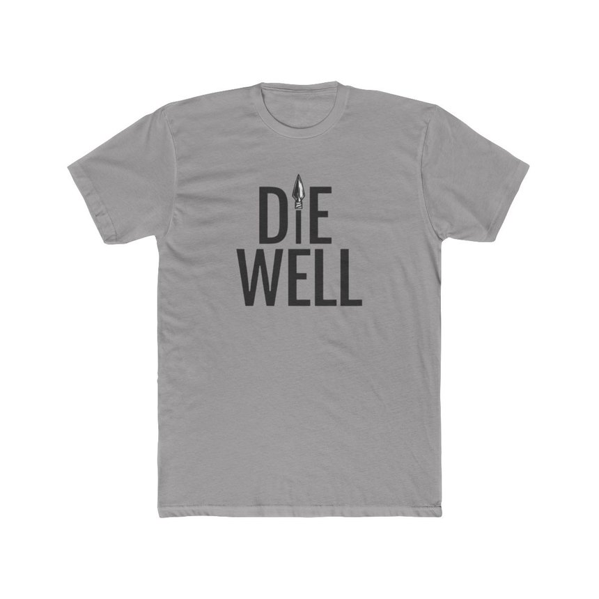 Die Well wordmark tee, solid white