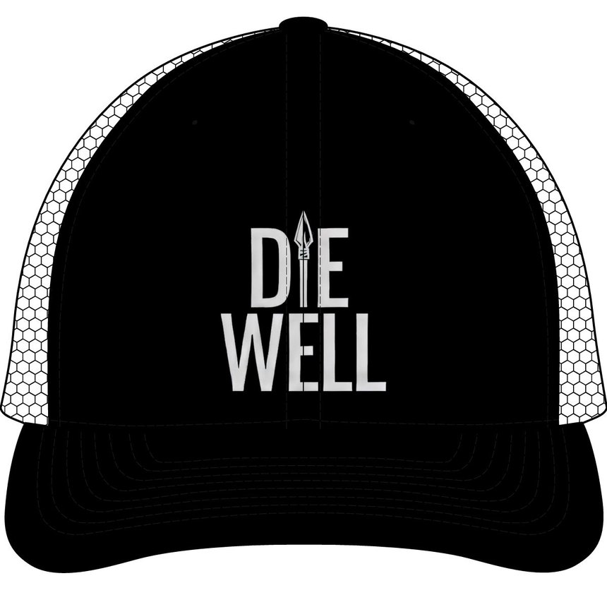 Die Well trucker cap, black